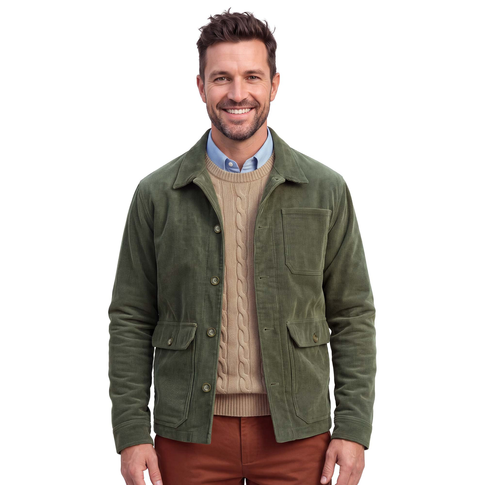 Veste velours country-chic