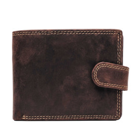 Portefeuille cuir patiné