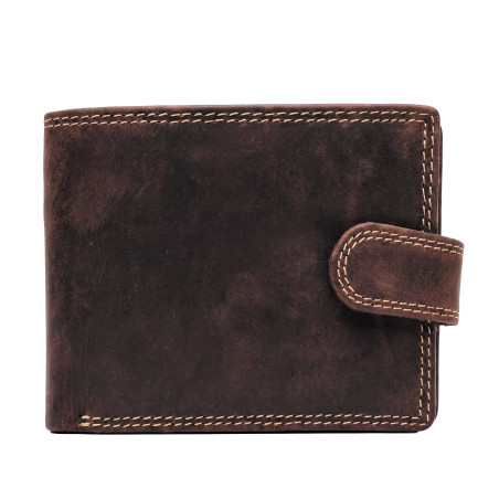 Portefeuille cuir patiné