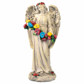L’ange de jardin lumineux