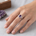 La bague argent et améthyste (2)