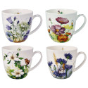 Les quatre mugs floraison