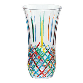 Le vase en cristal italien