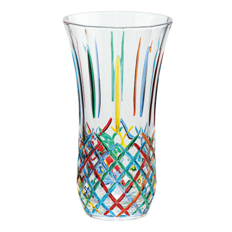 Le vase en cristal italien
