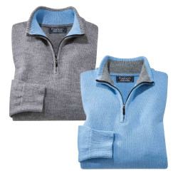 Pulls zippés laine - les 2 (2)