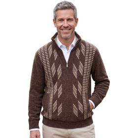 Pull col zippé