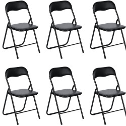 Chaises pliantes - les 6