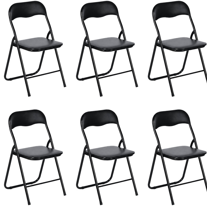 Chaises pliantes - les 6