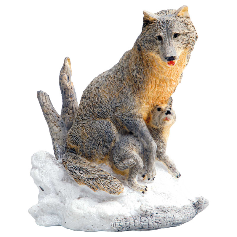 La figurine louve et son petit
