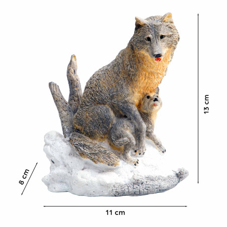 La figurine louve et son petit (3)