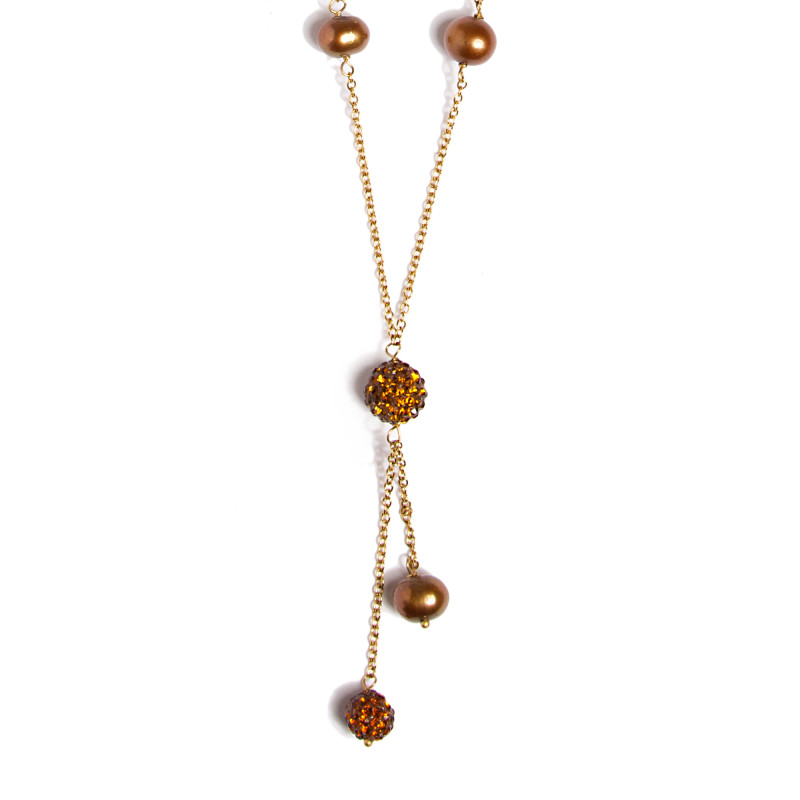 Le collier perles et shamballa