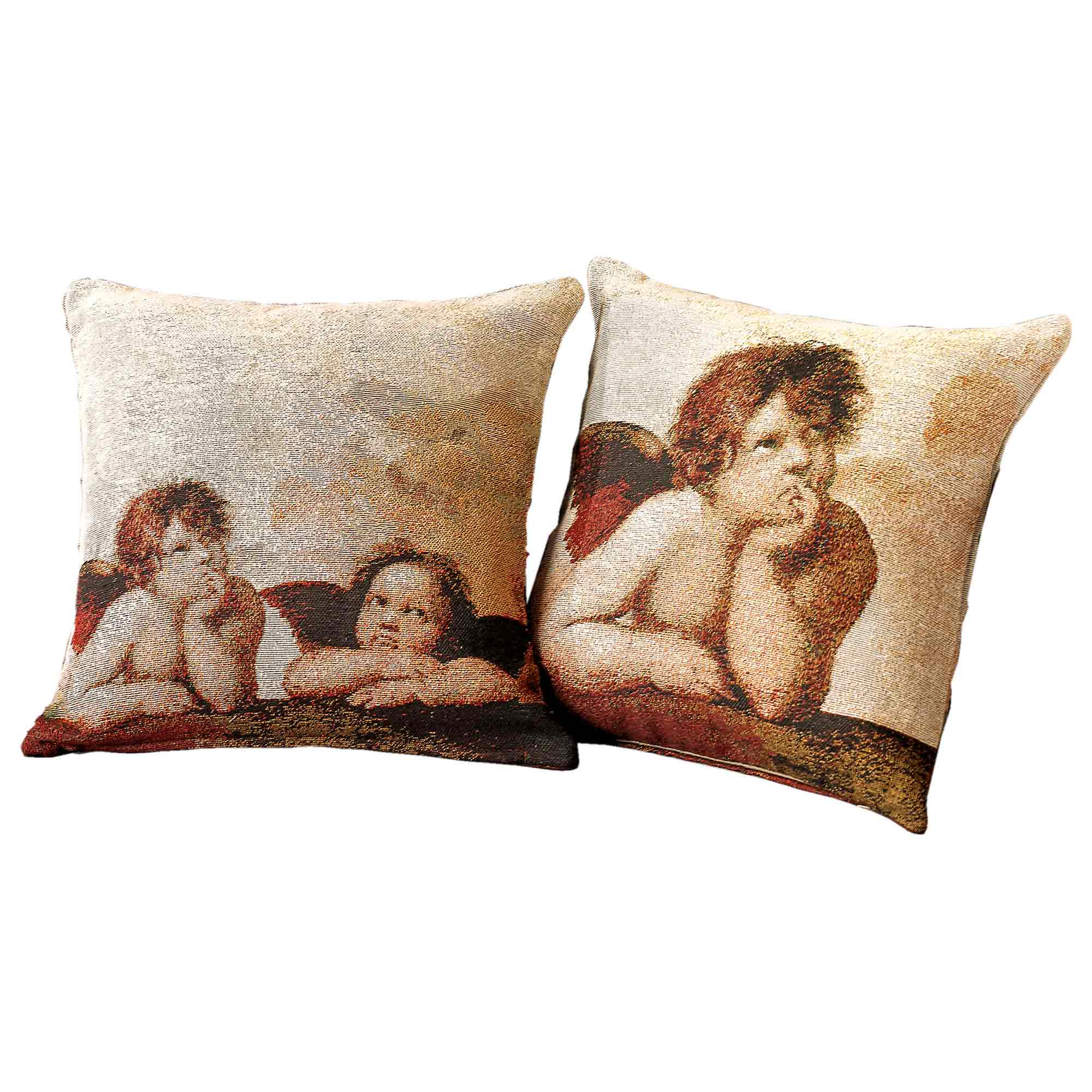Les deux coussins angelots