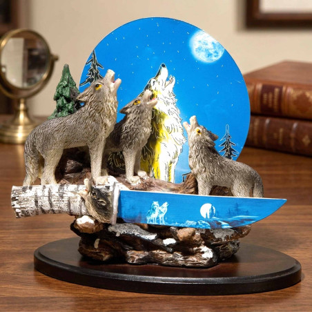 Le couteau et son socle loup (2)