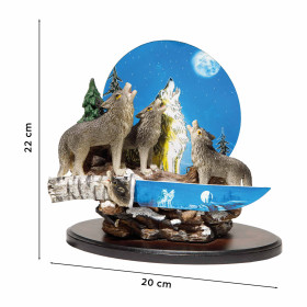 Le couteau et son socle loup (3)