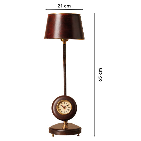La lampe horloge en cuir (3)