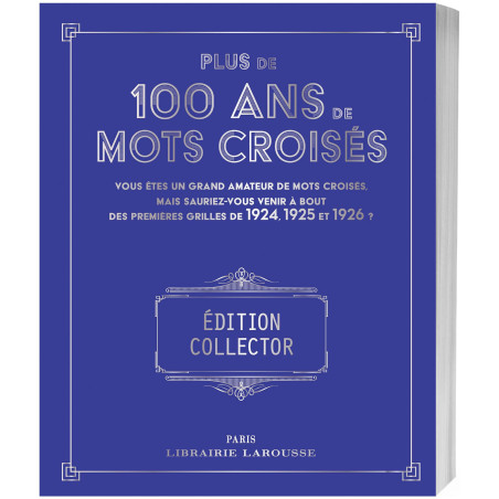 Plus de 100 ans de mots croisés