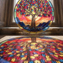 Le vitrail arbre de vie (4)