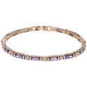 Le bracelet aux cristaux violets