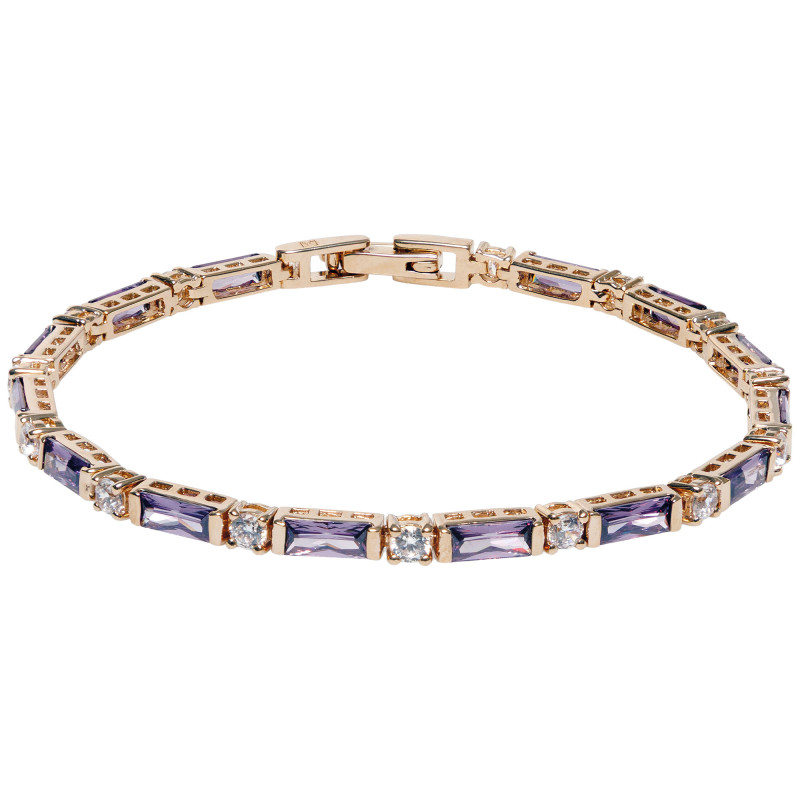 Le bracelet aux cristaux violets