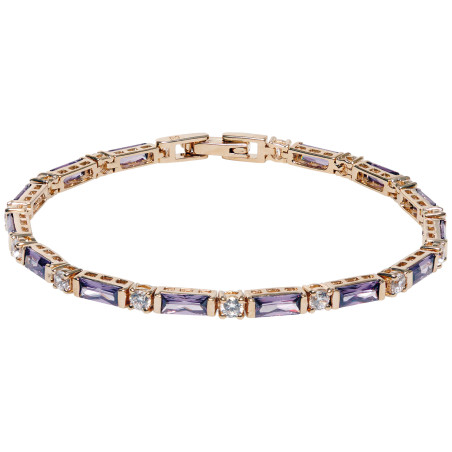 Le bracelet aux cristaux violets