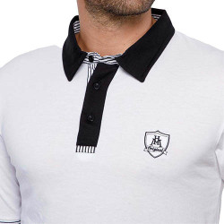 Polos microfibre Black & White - les 2