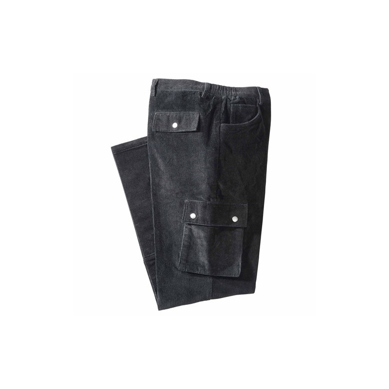 Pantalon velours battle Noir