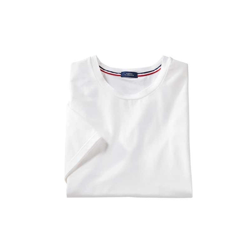 Tee-Shirt Coton Peigné Blanc
