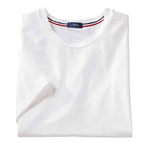 Tee-Shirt Coton Peigné Blanc