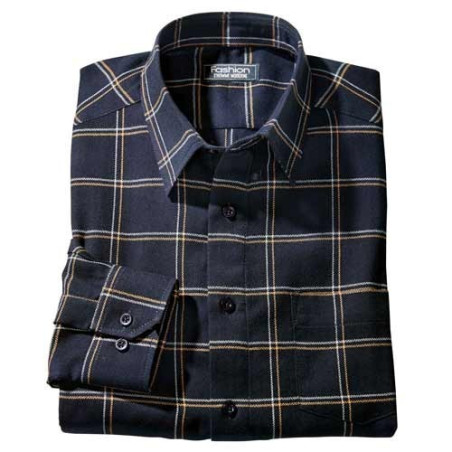 Chemise Carreaux Classiques Marine