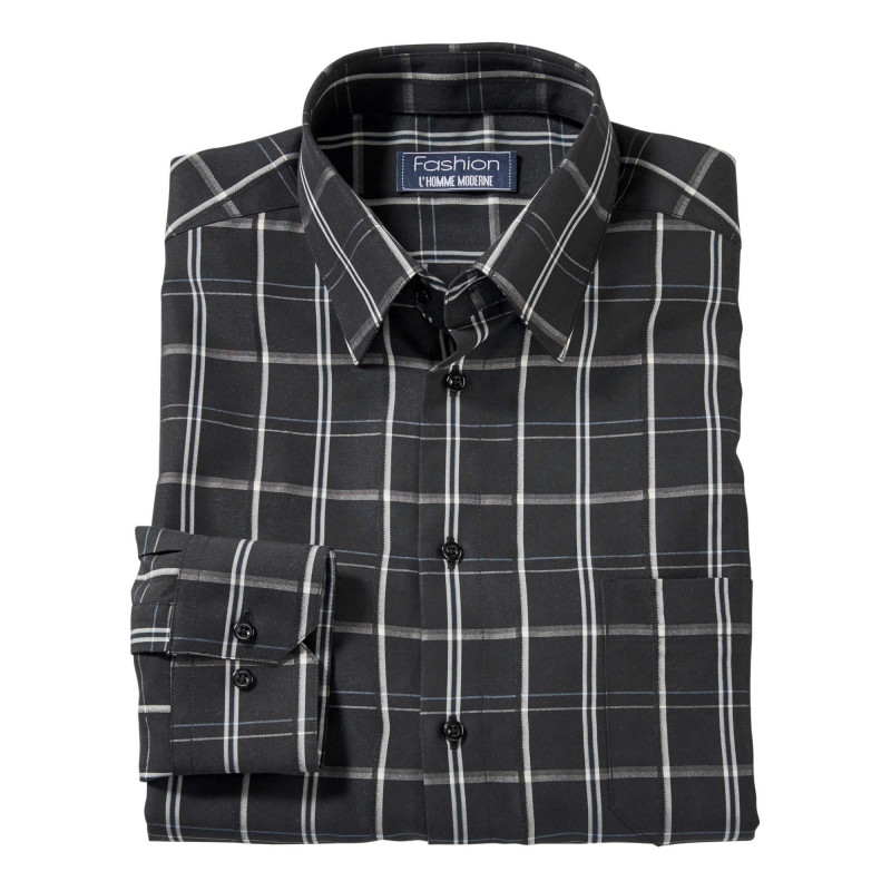 Chemise Carreaux Microfibre Mode