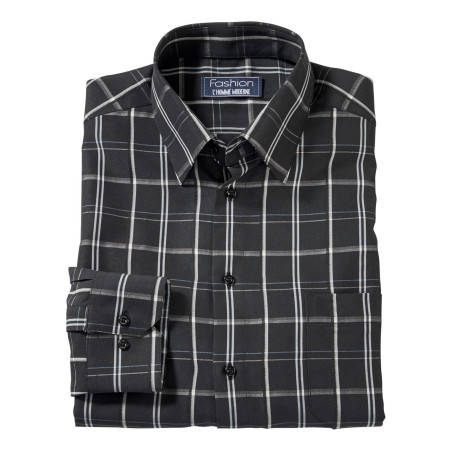 Chemise Carreaux Microfibre Mode