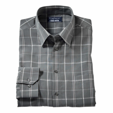 Chemise Carreaux Microfibre Mode (4)