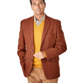 Veste Laine Shetland, Taille : 50, Couleur : Marron, par l’Homme Moderne.