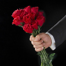Bouquet «plumes de roses»