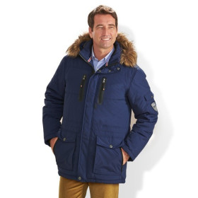 Parka Tous Temps AQUA-TEX, Taille : 52, Couleur : Bleu, par l’Homme Moderne.