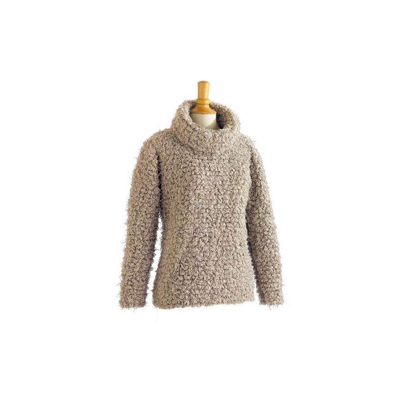 Pull maille moutonnée