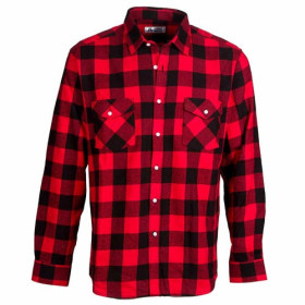 Chemise carreaux canadiens, Encolure : M (39/40), Couleur : Rouge, par l’Homme Moderne.
