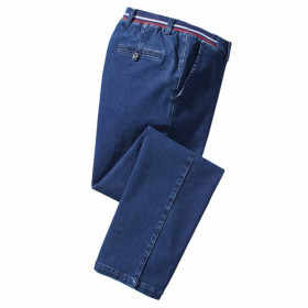 Jean confort «ceinture boxer», Taille : 52, Couleur : Bleu denim, par l’Homme Moderne.