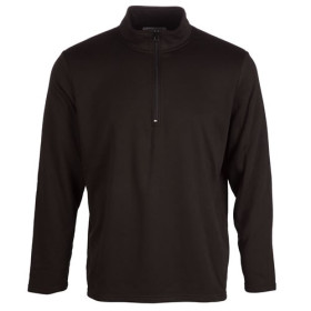 Pull-polo thermique, Tour de poitrine : 3XL (128/132), Couleur : Noir, par l’Homme Moderne.