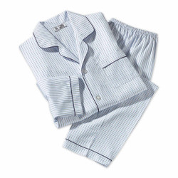 Pyjama rayé en coton