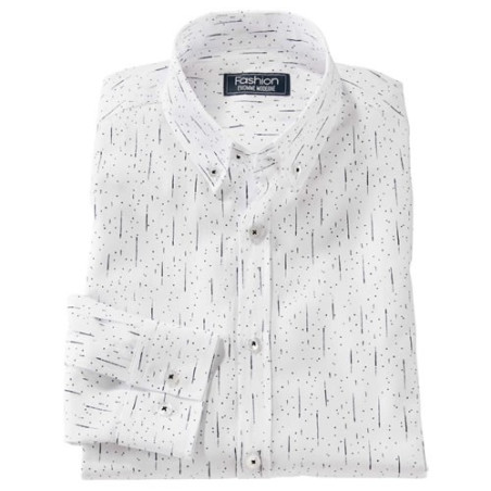 Chemise blanc graphique