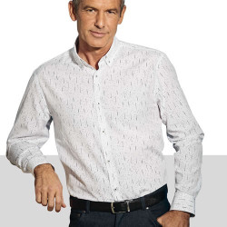 Chemise blanc graphique