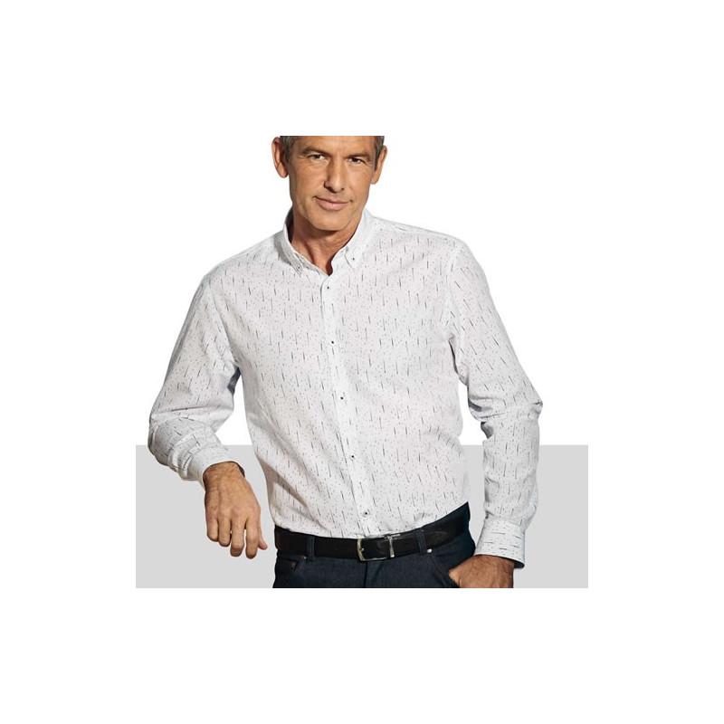 Chemise blanc graphique