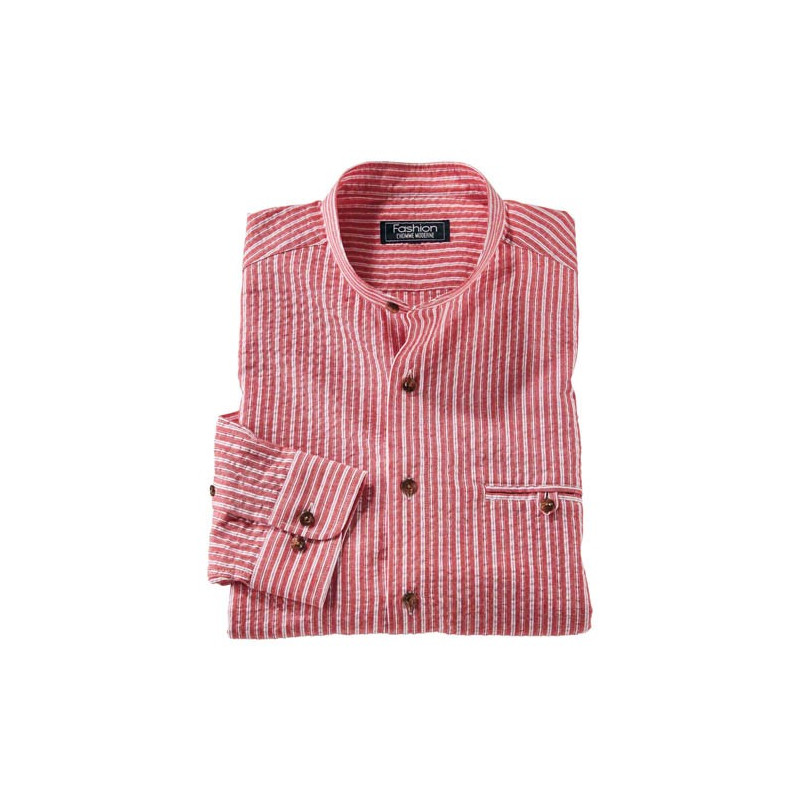 Chemise rayée Seersucker