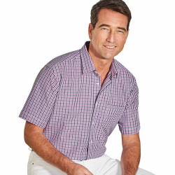 Chemisette carreaux coupe confort 