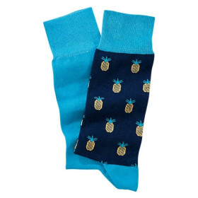 Chaussettes coton paradise, Pointure : 43/46, Couleur : Turquoise, par l’Homme Moderne.
