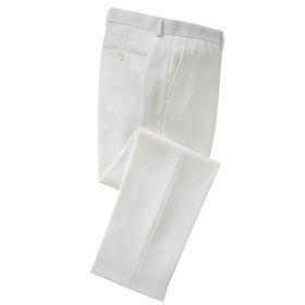 Pantalon blanc easy-care, Taille : 42, Couleur : Blanc, par l’Homme Moderne.