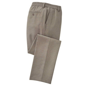 Pantalon total confort, Taille : 42/44, Couleur : Taupe, par l’Homme Moderne.