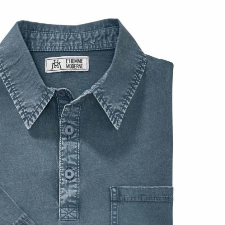 Polo effet délavé