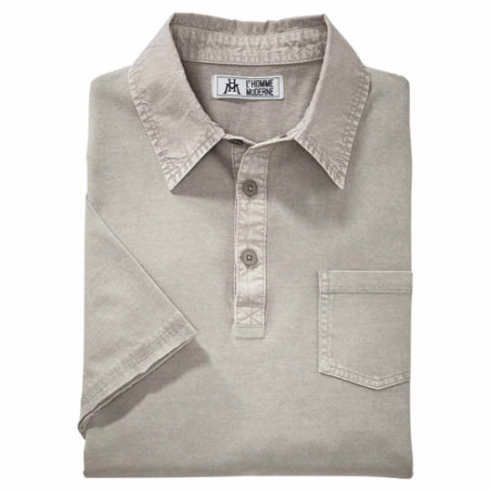 Polo effet délavé